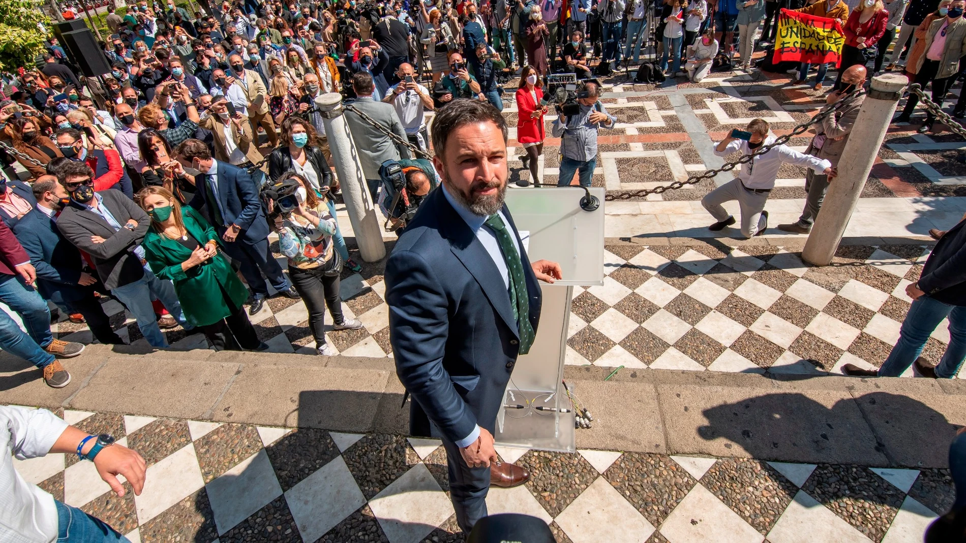 Santiago Abascal, este miércoles en Sevilla. Santiago Abascal, este miércoles en Sevilla.