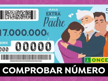 Comprobar ONCE: Resultado del sorteo Extra del Día del Padre de hoy 19 de marzo Comprobar ONCE: Resultado del sorteo Extra del Día del Padre de hoy 19 de marzo