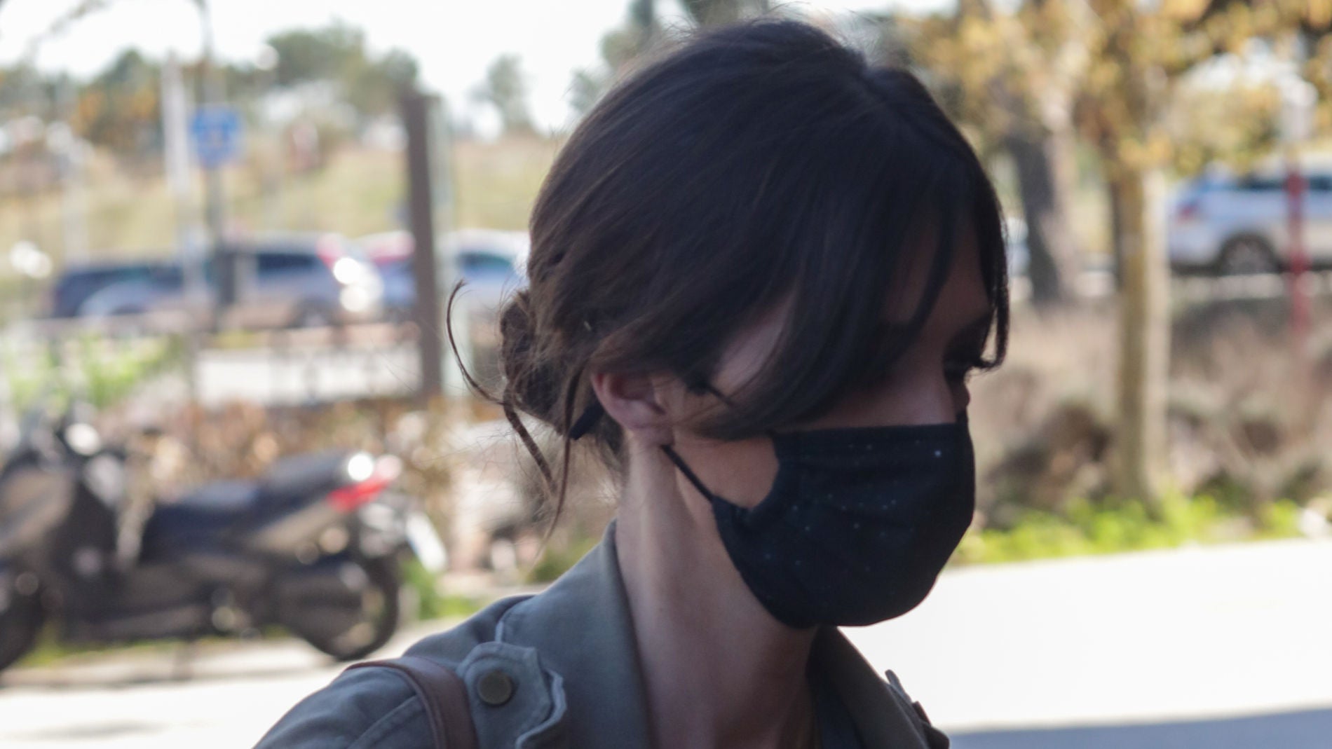 Sara Carbonero, a la salida de un restaurante en Madrid