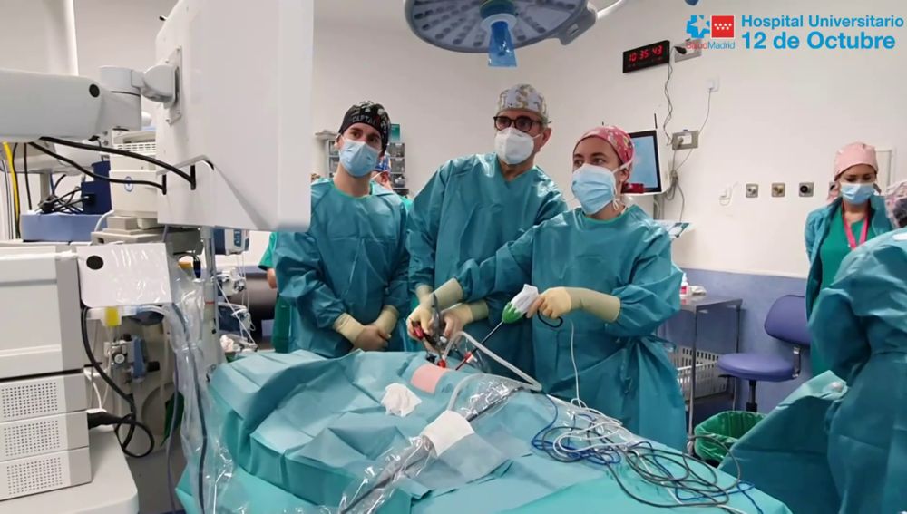 El Hospital 12 de Octubre logra por primera vez extirpar un lóbulo pulmonar a un bebé recién nacido