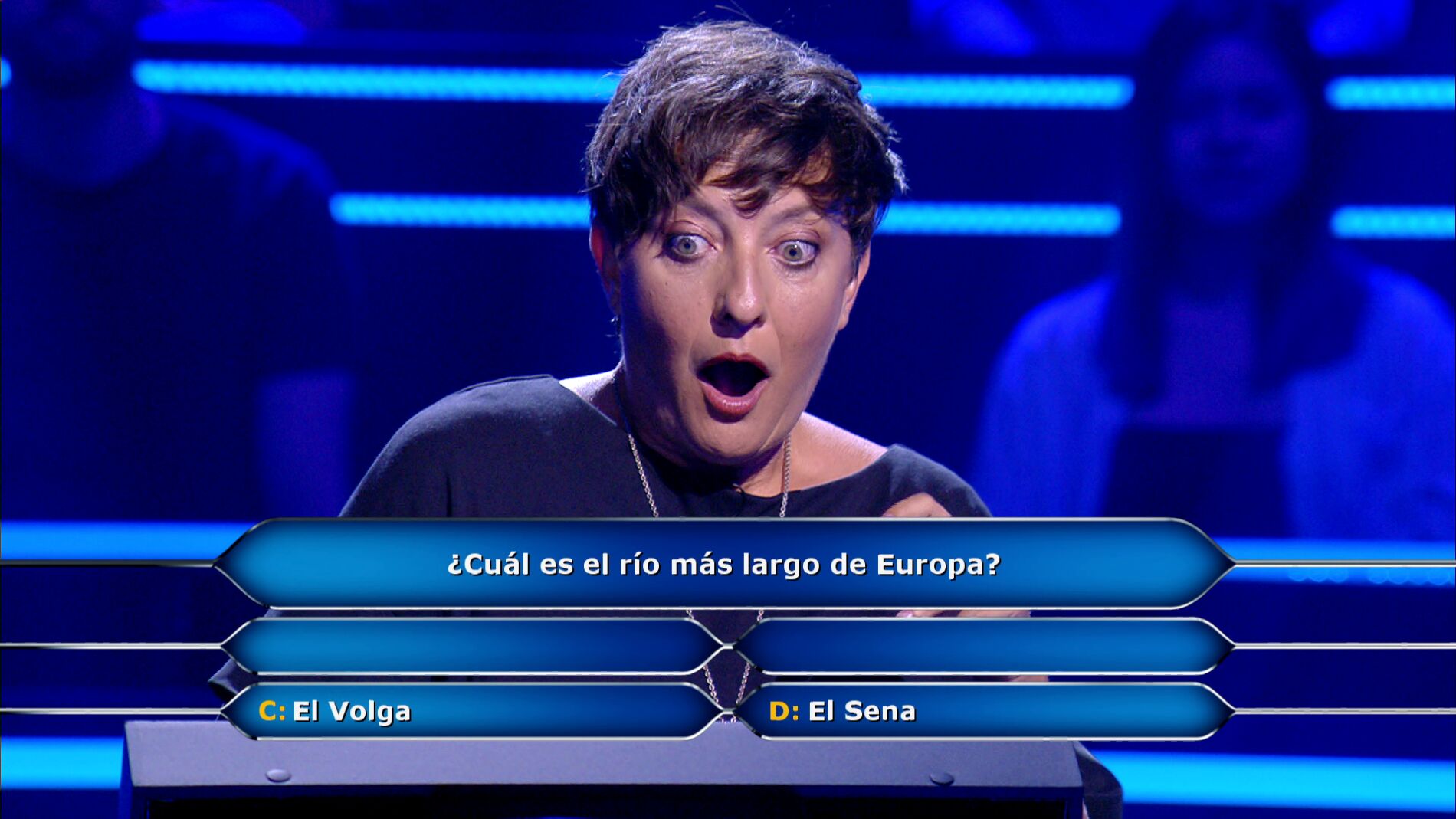 Eva Hache, salvada in extremis en ‘¿Quién quiere ser millonario?’: “Menos mal que no me he venido arribísima”