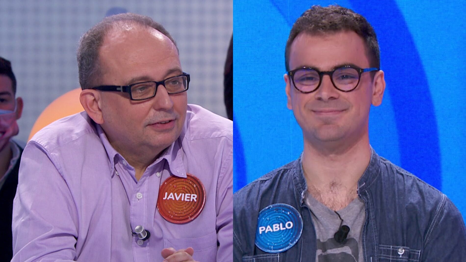 Javier D&aacute;vila y Pablo D&iacute;az en 'Pasapalabra'
