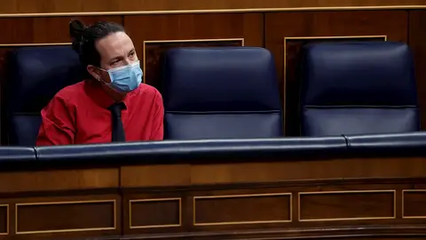 El vicepresidente segundo del Gobierno, Pablo Iglesias durante la sesión de control al Gobierno, El vicepresidente segundo del Gobierno, Pablo Iglesias durante la sesión de control al Gobierno,