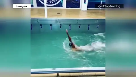 Nadadores españoles entrenan en un canal de flujo hidro-dinámico de cara a los Juegos de Tokio Nadadores españoles entrenan en un canal de flujo hidro-dinámico de cara a los Juegos de Tokio