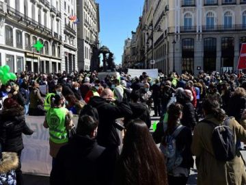 Imagen de la manifestación contra la Ley de la Vivienda en Madrid