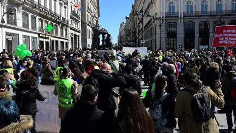 Imagen de la manifestación contra la Ley de la Vivienda en Madrid Imagen de la manifestación contra la Ley de la Vivienda en Madrid