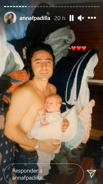 Anna Ferrer y su padre Albert Ferrer