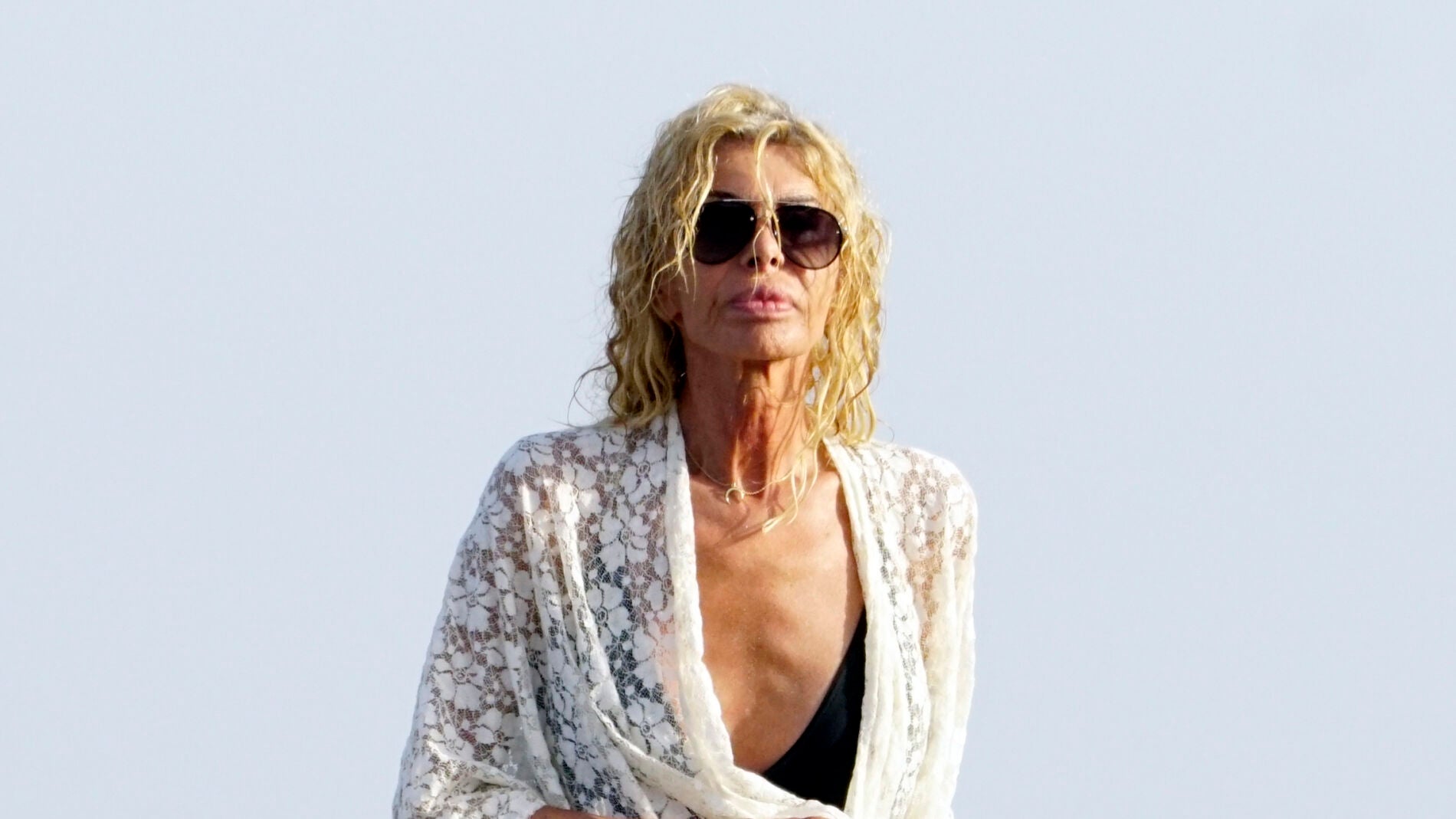 Bibiana Fernández, fotografiada en la playa