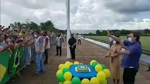 Bolsonaro en su cumpleaños Bolsonaro en su cumpleaños