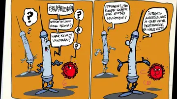 La viñeta de Alfredo Boto-Hervás sobre las vacunas La viñeta de Alfredo Boto-Hervás sobre las vacunas