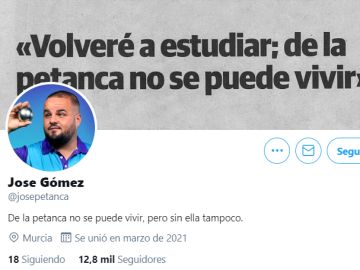 José Gómez, el 'niño de la petanca', revoluciona las redes con su debut en Twitter: 