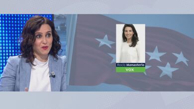 Díaz Ayuso 'se queda sin palabras' para definir a Rocío Monasterio en Espejo Público