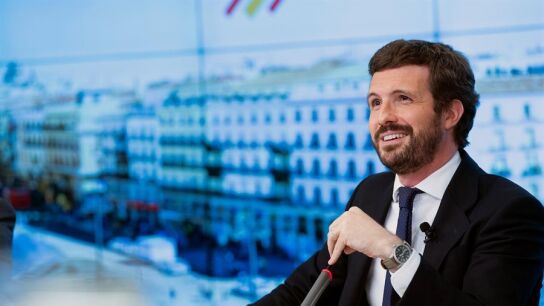 El presidente del PP, Pablo Casado