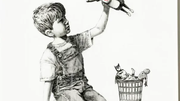 Banksy alcanza su r&eacute;cord en la subasta de la obra dedicada a los sanitarios