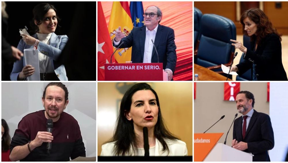 Candidatos a las elecciones en Madrid 2021