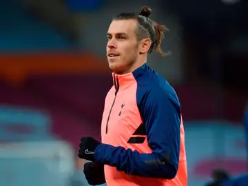 Gareth Bale, en un calentamiento del Tottenham Gareth Bale, en un calentamiento del Tottenham