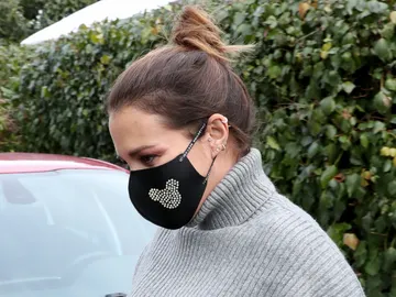 Paula Echevarría, saliendo de su centro de belleza habitual Paula Echevarría, saliendo de su centro de belleza habitual