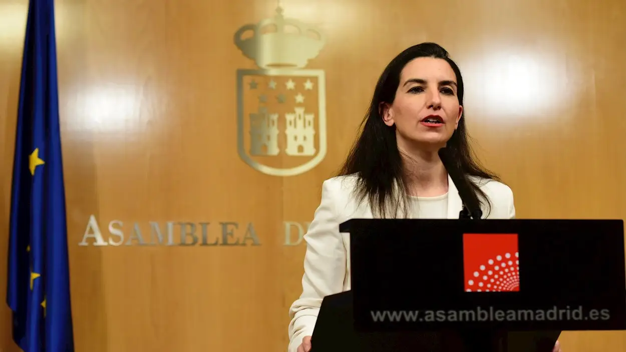 La portavoz de Vox en la Asamblea de Madrid, Roc&iacute;o Monasterio
