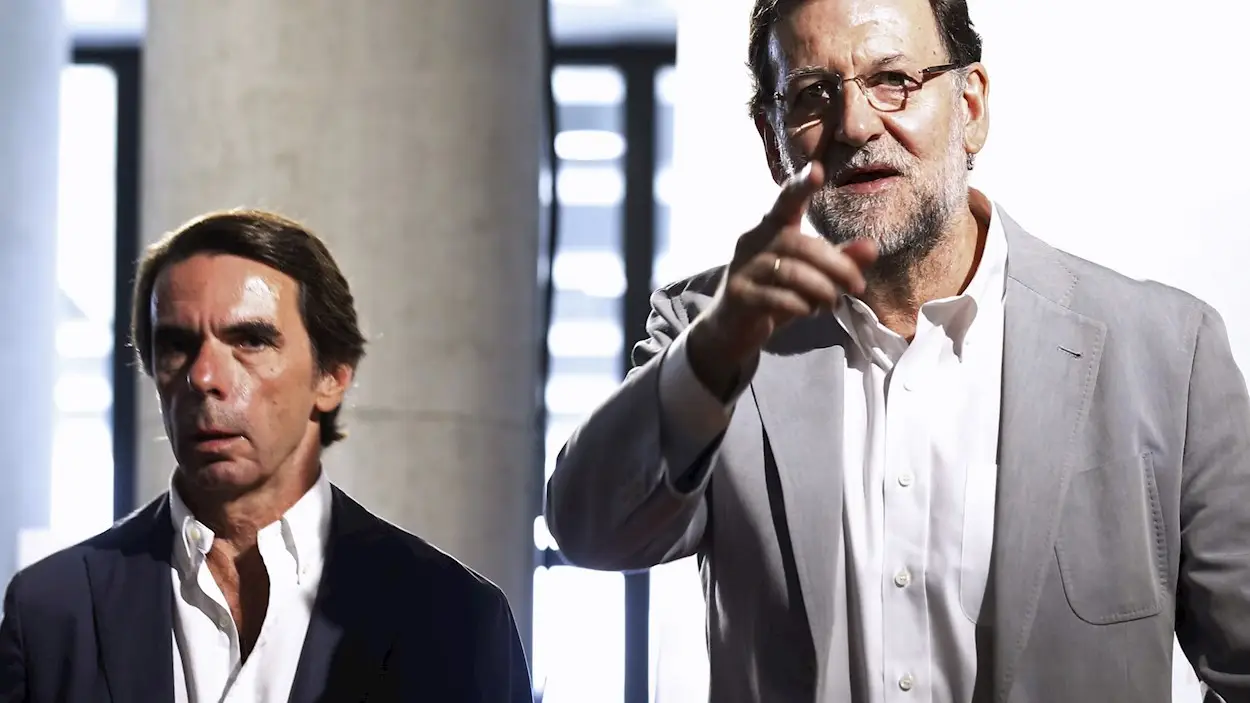 Jose María Aznar (izquierda) y Mariano Rajoy Jose María Aznar (izquierda) y Mariano Rajoy