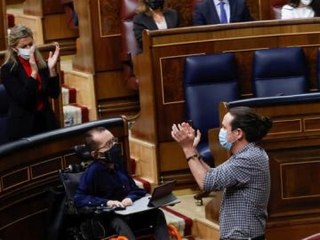 Pablo Iglesias se despide en el Congreso de los Diputados