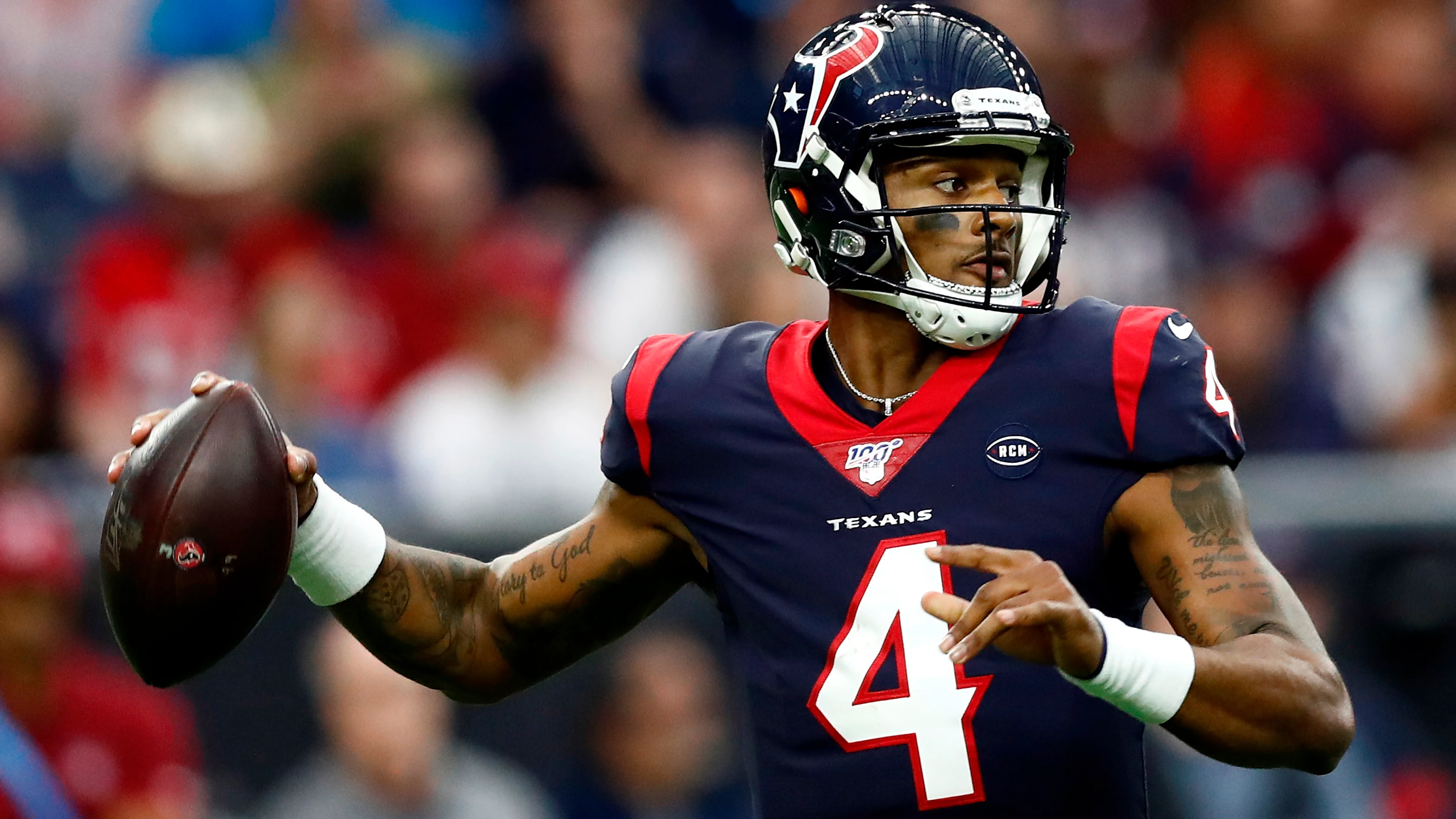 El mariscal de campo de los Texans de Houston, Deshaun Watson El mariscal de campo de los Texans de Houston, Deshaun Watson