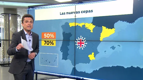 La variante brit&aacute;nica del coronavirus ya est&aacute; detr&aacute;s del 50% de los casos en Espa&ntilde;a y la sudafricana comienza a crecer