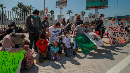 Protestas en la frontera entre Estados Unidos y México México