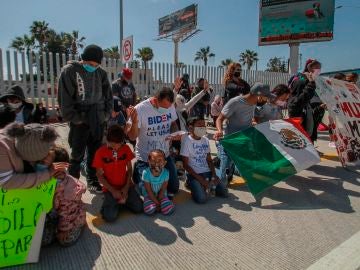 Protestas en la frontera entre Estados Unidos y México