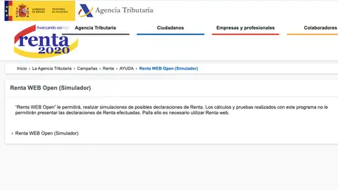 Renta web open Renta web open