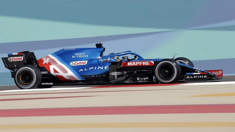 Fernando Alonso en Baréin con el Alpine Fernando Alonso en Baréin con el Alpine