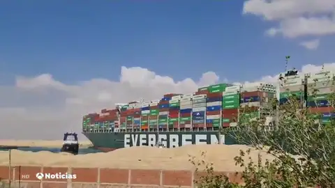 Even Given, el barco encallado en el Canal de Suez Even Given, el barco encallado en el Canal de Suez