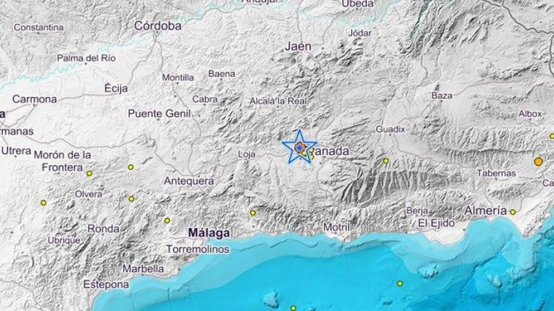 Se ha registrado un terremoto en Granada Se ha registrado un terremoto en Granada