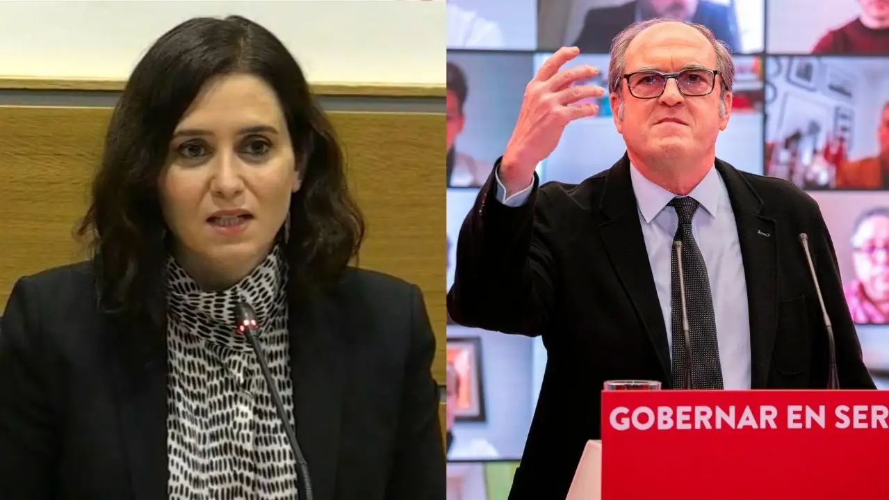Isabel D&iacute;az Ayuso y &Aacute;ngel Gabilondo