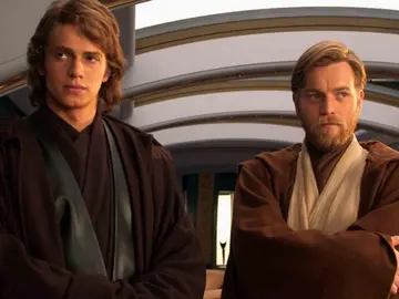 Hayden Christensen y Ewan McGregor en 'Star Wars' Hayden Christensen y Ewan McGregor en 'Star Wars'