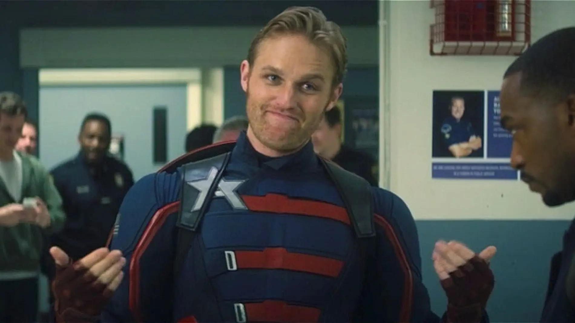 Wyatt Russell como Capitán América en 'Falcon y el Soldado de Invienro'