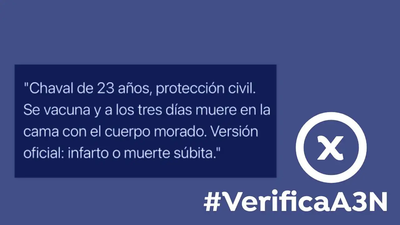 Bulo que relaciona el fallecimiento de un joven con la vacuna El informe forense lo desacredita