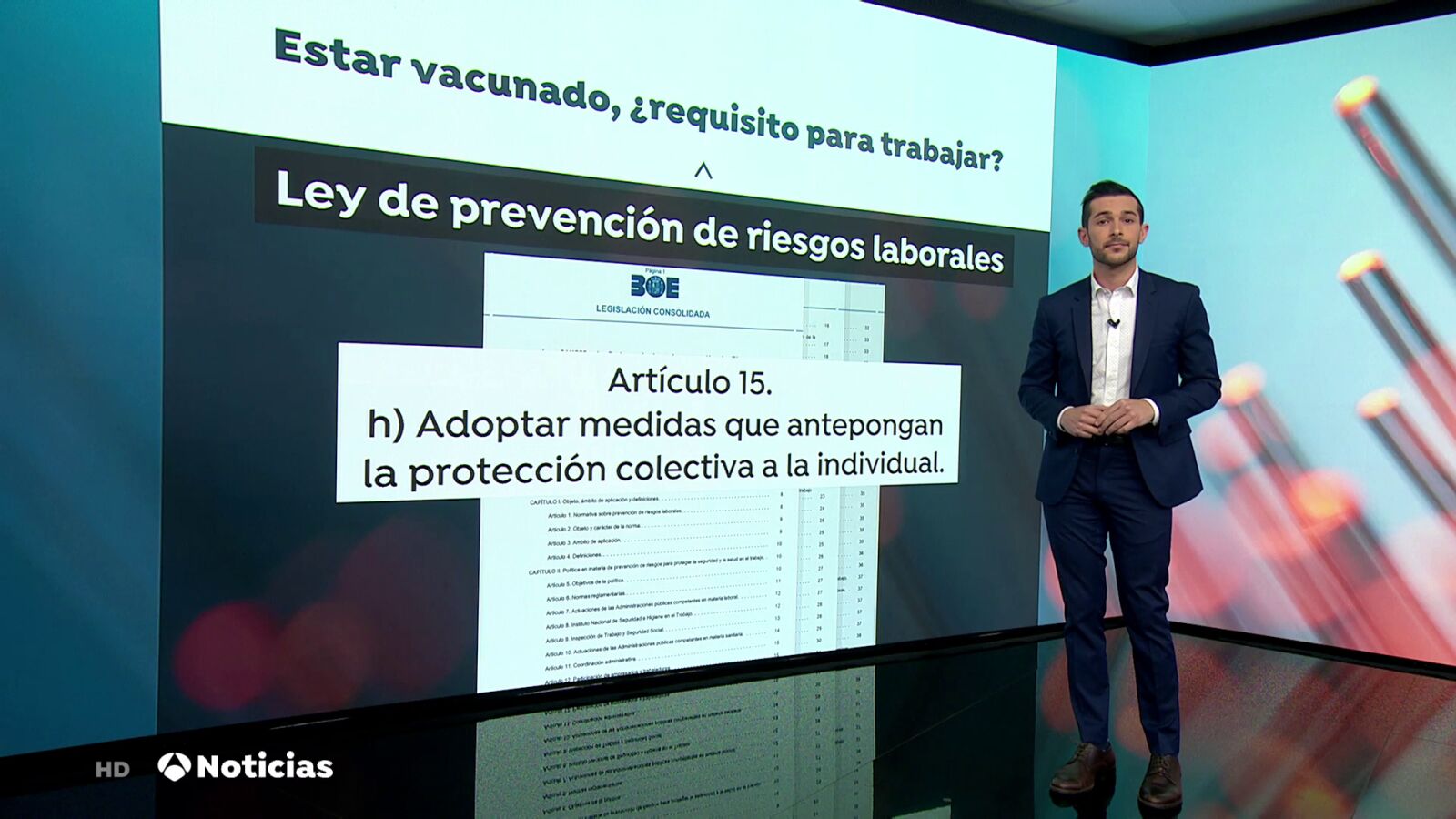 Estar vacunado, ¿un requisito para trabajar? Esto dice la ley de prevención de riesgos laborales