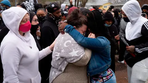 La madre de Daunte Wright, este martes en Mineápolis Daunte Wright