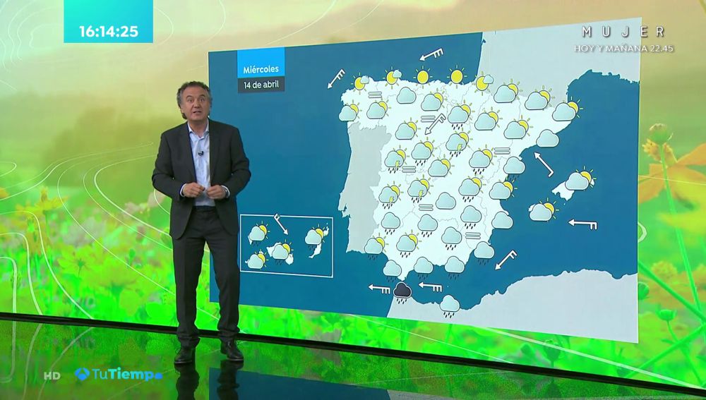 La previsión del tiempo hoy: Lluvias en el noroeste de Galicia con nubes que se extenderán por la Península a lo largo del día
