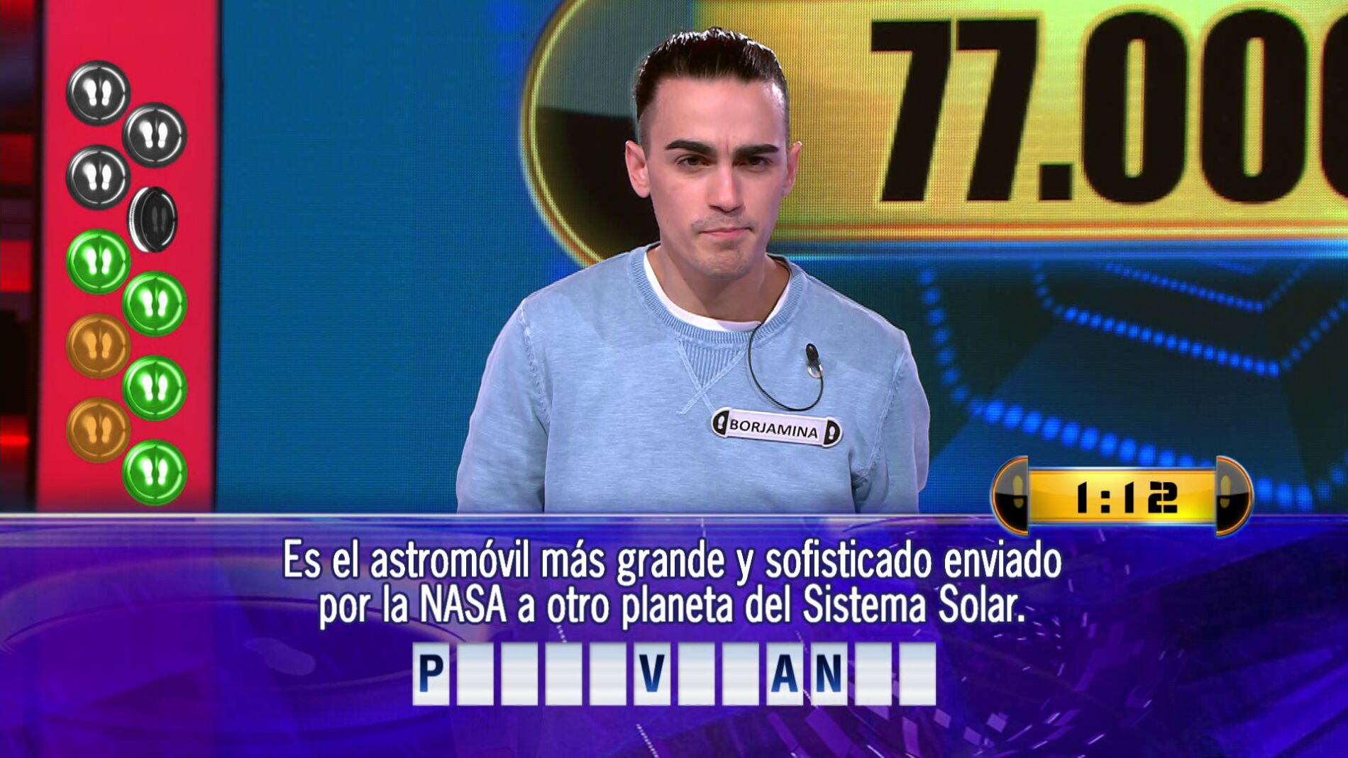 Borja, a por 77.000 euros en el Duelo Final de &lsquo;&iexcl;Ahora caigo!&rsquo;