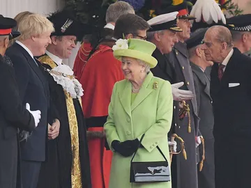 La reina Isabel II, en un acto junto al difunto duque de Edimburgo La reina Isabel II, en un acto junto al difunto duque de Edimburgo