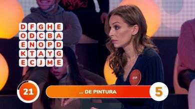 La reacción de Eva González ante la destreza de Pablo en la ‘Sopa de Letras’