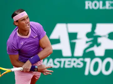 Rafa Nadal, en acción en el Masters 1.000 de Montecarlo Rafa Nadal, en acción en el Masters 1.000 de Montecarlo