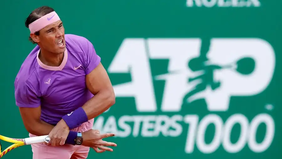 Rafa Nadal, en acción en el Masters 1.000 de Montecarlo Rafa Nadal, en acción en el Masters 1.000 de Montecarlo