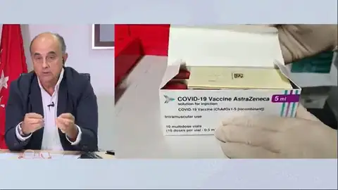 Antonio Zapatero: "La segunda dosis de la vacuna de AstraZeneca es muy segura" Antonio Zapatero, viceconsejero de Salud de la Comunidad de Madrid, sobre la vacuna del covid-19