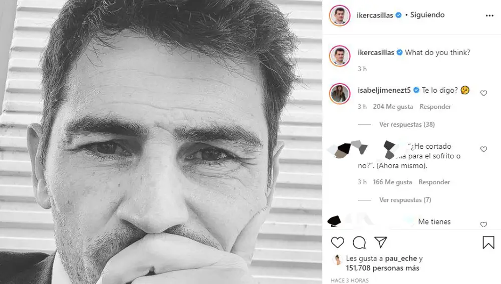 EL comentario de Isabel Jiménez a Iker Casillas