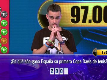 Borja juega el Duelo Final por 97.001 euros en ‘¡Ahora caigo!’