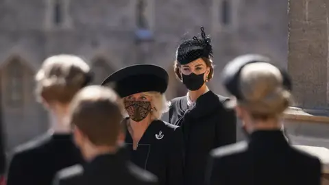 Kate Middleton en el funeral del Duque de Edimburgo Kate Middleton en el funeral del Duque de Edimburgo