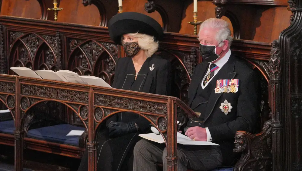 Las lágrimas del príncipe Carlos en el funeral de su padre, el Duque de Edimburgo