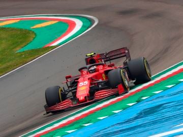 Carlos Sainz, en el trazado de Imola